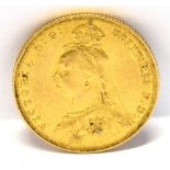 GREAT BRITAIN - VICTORIA (1837-1901), SOVEREIGN, 1887 Jubilee bust.