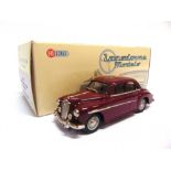 [WHITE METAL]. A 1/43 SCALE LANSDOWNE MODELS NO.LDM70, 1957 WOLSELEY 15/50 maroon, mint, boxed.