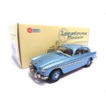 [WHITE METAL]. A 1/43 SCALE LANSDOWNE MODELS NO.LDM90, 1960 BRISTOL 406 sky blue metallic, mint,