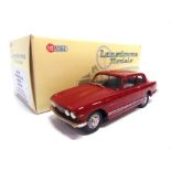 [WHITE METAL]. A 1/43 SCALE LANSDOWNE MODELS NO.LDM85, 1973 BRISTOL 411 SERIES III dark red, mint,