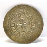 FRANCE - PHILIP IV 'LE BEL' (1285-1314), GROS TOURNOIS silver, 26mm diameter (4g).