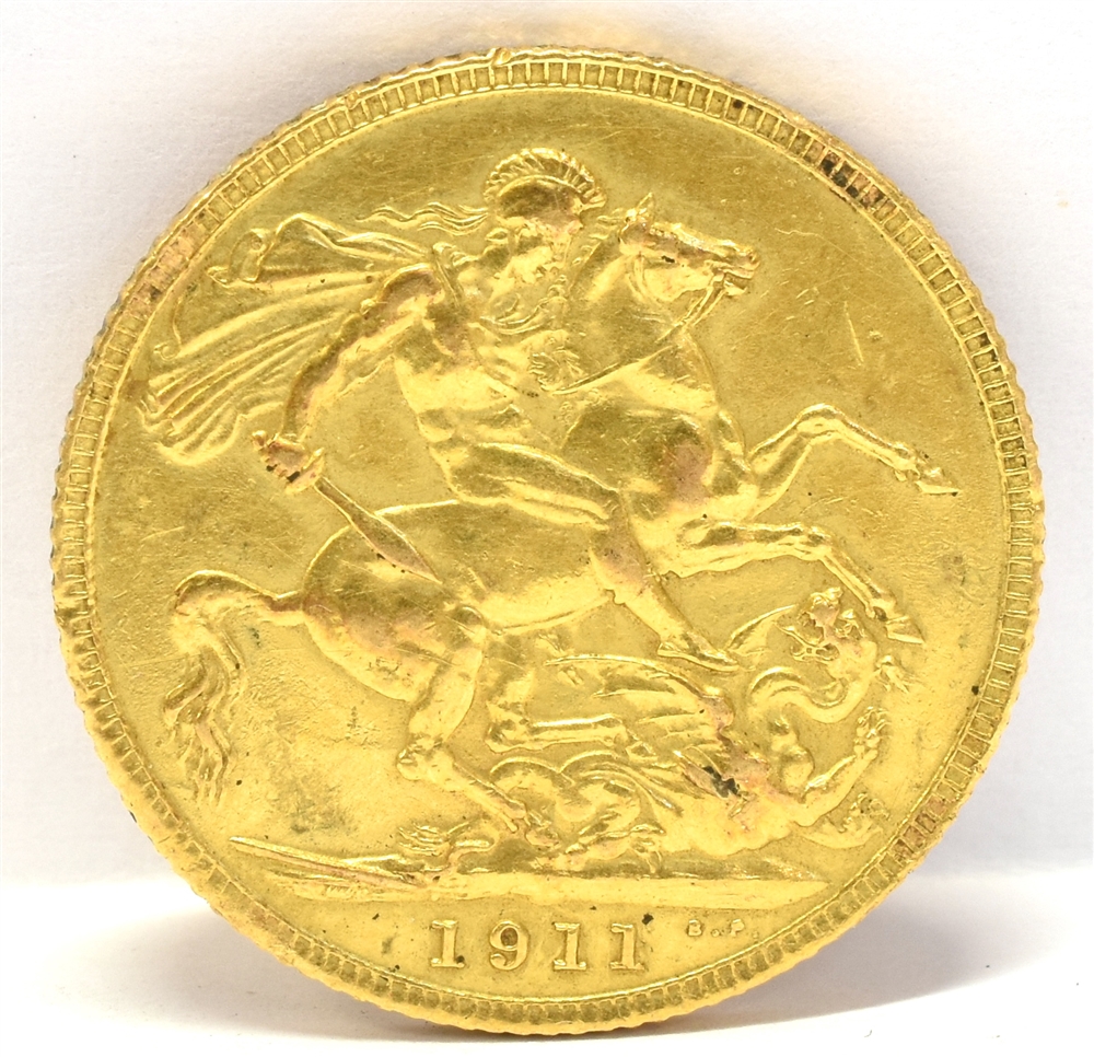 GREAT BRITAIN - GEORGE V (1910-1936), SOVEREIGN, 1911 - Image 2 of 2