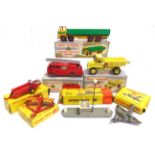 SEVEN ASSORTED DINKY DIECAST & PLASTIC MODELS circa 1950s-60s, variable condition, all boxed, the