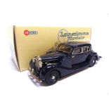 [WHITE METAL]. A 1/43 SCALE LANSDOWNE MODELS NO.LDM87, 1939 LAGONDA V12 LONG SALOON dark blue, mint,