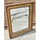 A GILT WALL MIRROR, with moulded decoration to the frame, the plate measuring H 51cm x W 39cm,
