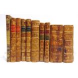 [MISCELLANEOUS]. LEATHER BINDINGS Six works in ten volumes, comprising Letters of the Right