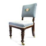 WILLIAM IV CHILD'S UPHOLSTERED CHAIR, 70cm high