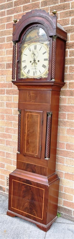 A MAHOGANY CASED 8-DAY LONGCASE CLOCK the enamel dial signed 'Wm.Slade Taunton' with subsidiary