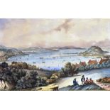 ATTRIBUTED HENRY GASTINEAU (1791-1876) 'View of Falmouth Harbour from the West' Watercolour