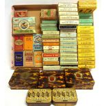 ADVERTISING & PACKAGING - FIFTY-FIVE ASSORTED EMPTY CIGARETTE PACKETS mainly Wills's and Player's
