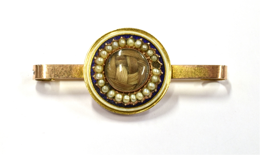 MEMORIAL BROOCHES three late 19th century to early 20th century brooches comprising a small 9ct gold - Image 3 of 3