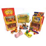 ASSORTED TELEVISION & FILM-RELATED DIECAST MODEL VEHICLES by Corgi (8) and Dinky (1), most good