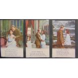 POSTCARDS - BAMFORTH SONG CARDS Approximately 215 cards, arranged in sets of three or four, (