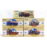 FIVE CORGI CLASSICS DIECAST MODEL COMMERCIAL VEHICLES including a No.97940, E.R.F. Flatbed Lorry '