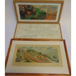 RAILWAYANA - ASSORTED comprising a carriage print of Westcliff-on-Sea, Essex, in a later frame;
