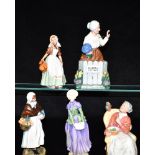 FIVE ROYAL DOULTON FIGURES: HN2057 'The Milkmaid', HN1991 'Country Lass', HN2745 'florence',