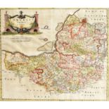 [MAPS] Morden, Robert (c.1650-1703), 'Somerset', engraved county map, hand-coloured in outline, 38.