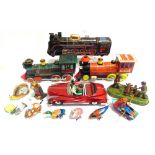 THIRTEEN ASSORTED JAPANESE & OTHER TINPLATE TOYS 1970s and later, variable condition (untested), all