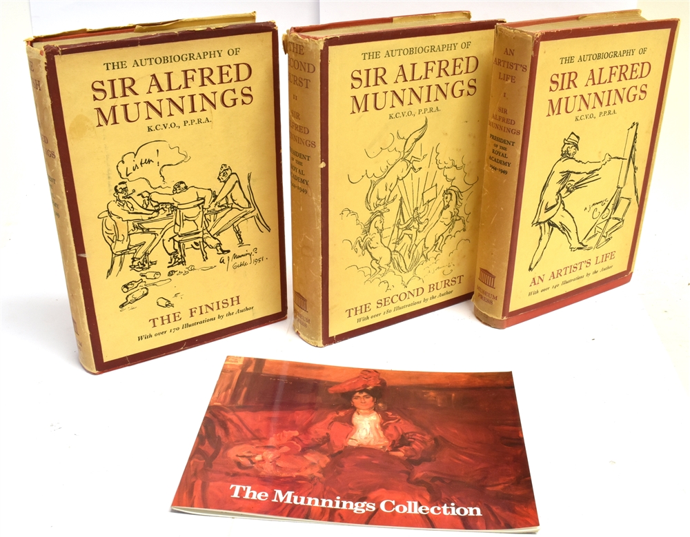 [MISCELLANEOUS] Sir Alfred Munnings, The Autobiography of Sir Alfred Munnings in three volumes, An