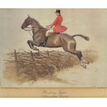 AFTER CECIL ALDIN 'Hunting types - A Warkwickshire Thruster', coloured lithograph, publ. Lawrence