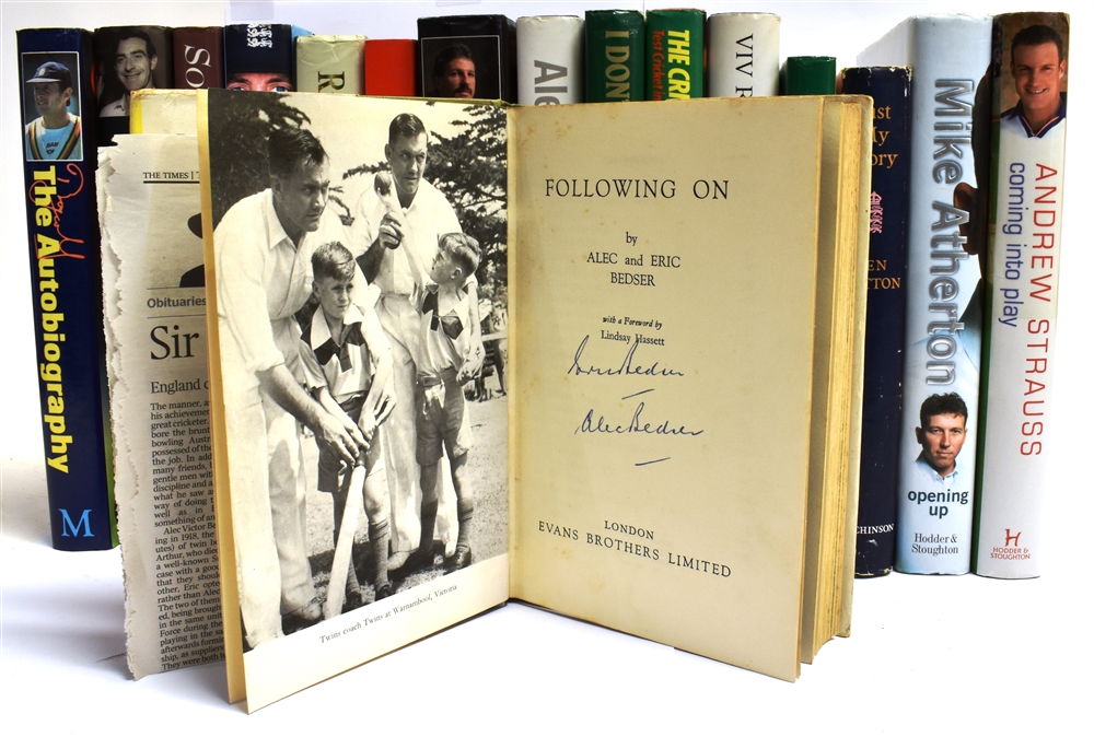 [CRICKET] Sixteen signed biographies, the signatories including Alec and Eric Bedser, Len Hutton, - Image 2 of 2