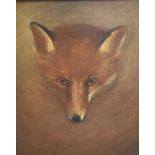 MANNER OF PHILIP REINAGLE A fox mask Oil on panel 26cm x 21cm