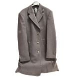 THREE GENTLEMANS BLACK OVERCOATS including a Chester Barrie wool overcoat and J Phillipp wool and