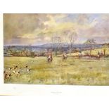 A LIMITED EDITION LIONEL EDWARDS PRINT 'BLACKMOOR VALE HUNT' numbered 312/500, Chelsea Green