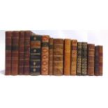 [MISCELLANEOUS]. BINDINGS Fifteen assorted volumes, full and half-leather bound (three with French