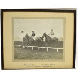 HORSE-RACING - SIX BLACK & WHITE PHOTOGRAPHS circa 1937-40, mostly action shots, including Morse