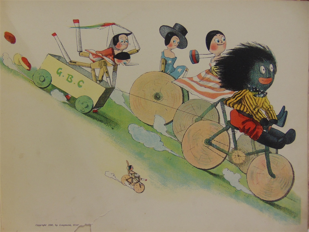 [CHILDRENS] Upton, Florence K. & Bertha. The Golliwogg's Bicycle Club, Longmans, Green & Co., - Image 2 of 2