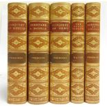 [MISCELLANEOUS]. BINDINGS Five assorted volumes, each in a full tree calf gilt prize binding by