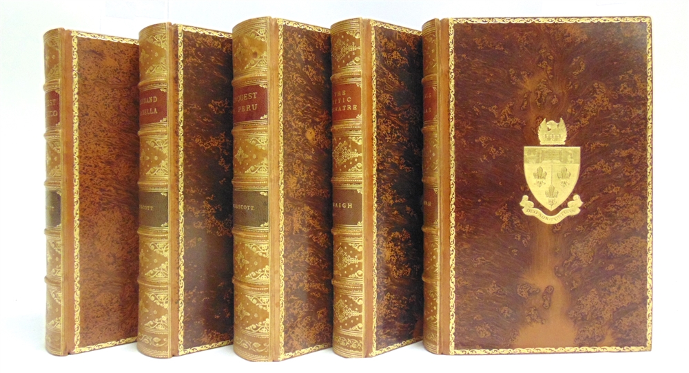 [MISCELLANEOUS]. BINDINGS Five assorted volumes, each in a full tree calf gilt prize binding by - Image 2 of 3