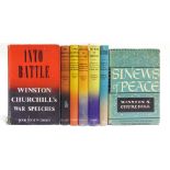 [HISTORY]. WINSTON CHURCHILL Churchill, Winston. War Speeches, six volumes, comprising Into