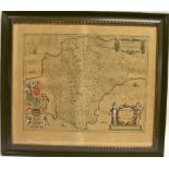 [MAP]. DEVON Jansson, Jan (Dutch, 1588-1664), 'Devoniae Descriptio. The Description of Devon-shire',