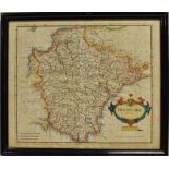 [MAP]. DEVON Morden, Robert (English, c.1650-1703), 'Devonshire', engraved county map, hand-coloured