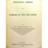[HISTORY]. GENEALOGY Rogers, Rev. Charles. Genealogical Memoirs of the Families of Colt and