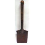 MILITARIA - A SECOND WORLD WAR BRITISH 1939 PATTERN ENTRENCHING TOOL OR SPADE by John Perks, dated