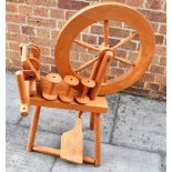 A 20TH CENTURY SPINNING WHEEL H 87cm