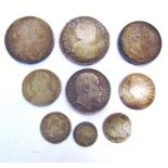 COINS - ASSORTED comprising a Great Britain Charles II halfcrown, 1677; British India William IV one