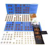 COINS - GREAT BRITAIN & OTHER assorted, including pre-1947 silver, some in Whitman folders.