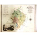 [MAP]. WARWICKSHIRE Greenwood, Christopher & John (English, 1786-1855 and fl.1821), 'Map of the