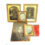 PHOTOGRAPHS - ASSORTED 19TH CENTURY comprising two daguerreotype portraits, each approximately 5.5cm