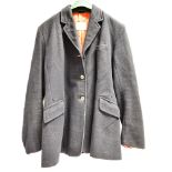 A GENTLEMAN'S BROWN JACKEat and two ladies blue riding jackets (3)