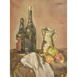 20TH CENTURY SCHOOL Still Life Oil on canvas 60cm x 44.5cm Condition Report : very dusty/dirty,