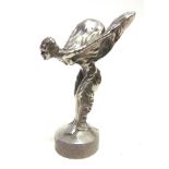 AUTOMOBILIA - A ROLLS-ROYCE SPIRIT OF ECSTASY MASCOT after Charles Sykes, 12cm high.