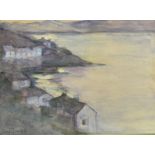 Jane Temple (20TH CENTURY) Coastal Landscape, Possibly Cornwall Watercolour Signed lower left 22cm x