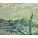 CONTINENTAL SCHOOL, 20TH CENTURY Rural Landscape Oil on canvas 50cm x 60.5cm Condition Report :