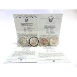 U.S.A. - A SILVER EAGLE COLLECTION comprising those for 1992, 1993, 1994, and 1995, (4).