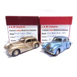 [WHITE METAL]. TWO 1/43 SCALE J. & M. CLASSICS MODEL CARS comprising a No.109, 1948 Healey Works